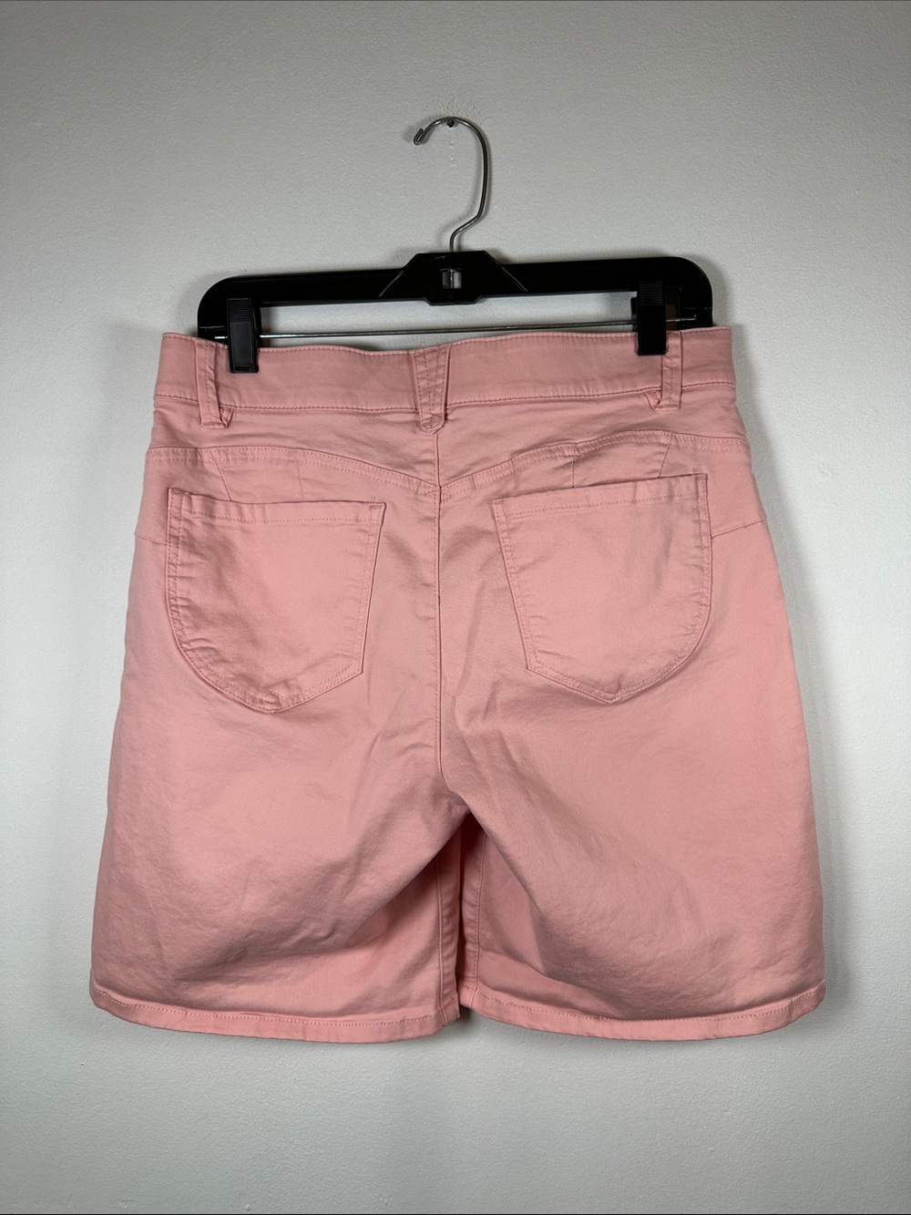 Democracy Pink "Ab"solution Denim Shorts Slimming Stretch Jorts Women's 8 - Picture 3 of 12